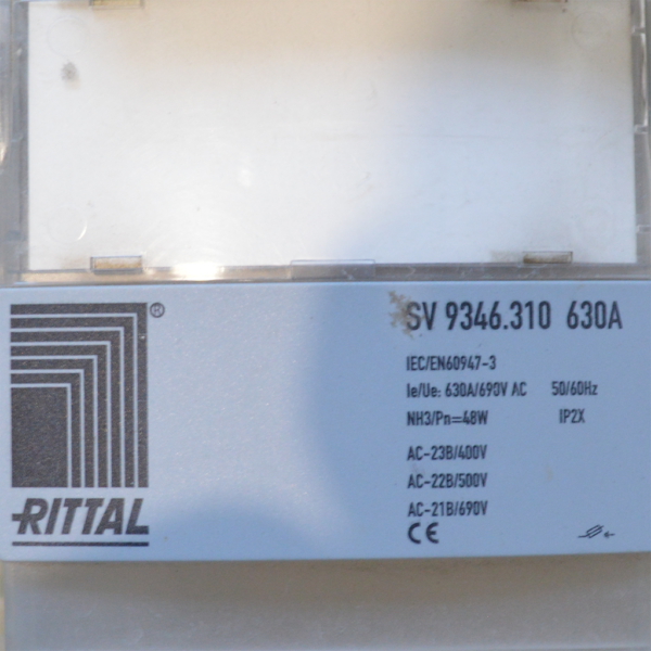 RITTAL Sezionatori sottocarico per fusibili SV 9346.310 630 A
